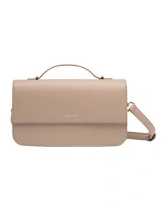 Ada Top Handle Crossbody Bag in Taupe