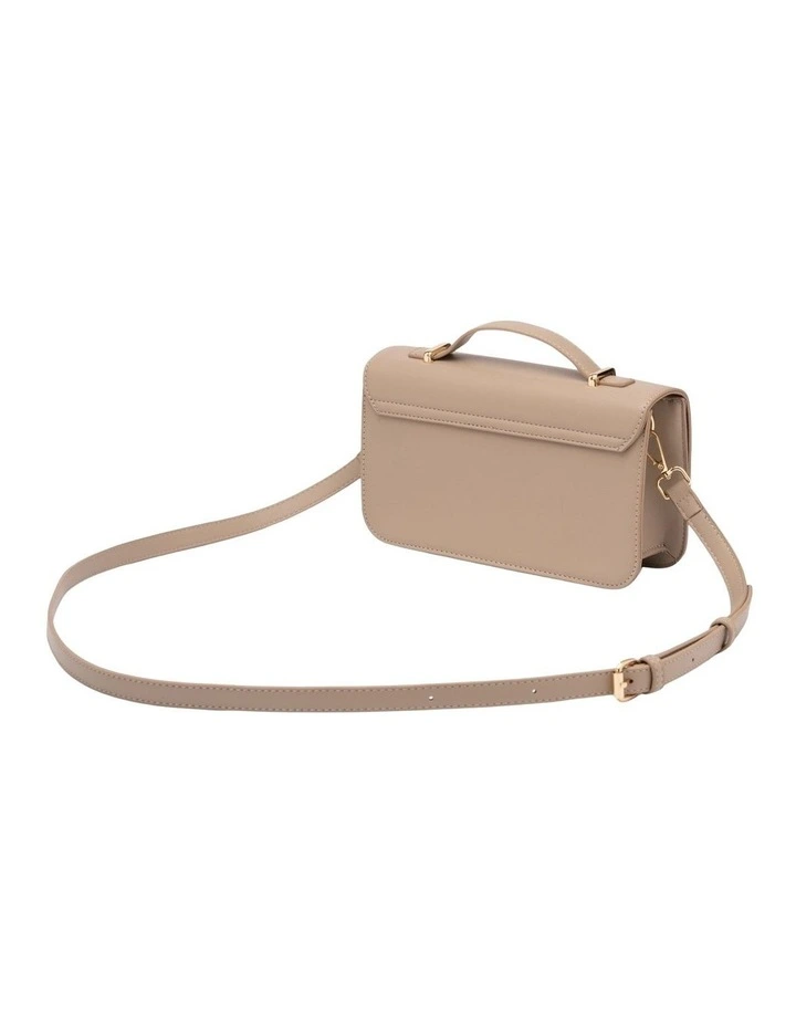 Ada Top Handle Crossbody Bag in Taupe image 4