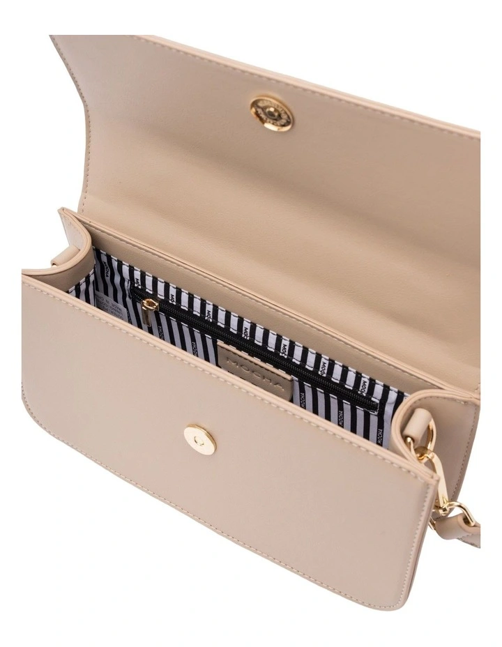 Ada Top Handle Crossbody Bag in Taupe image 5