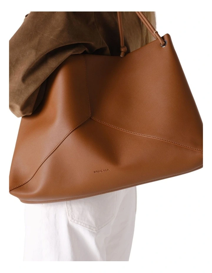 Lina Knotted Shoulder Bag in Tan image 3