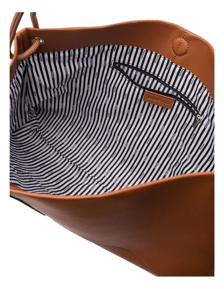 Lina Knotted Shoulder Bag in Tan image 5