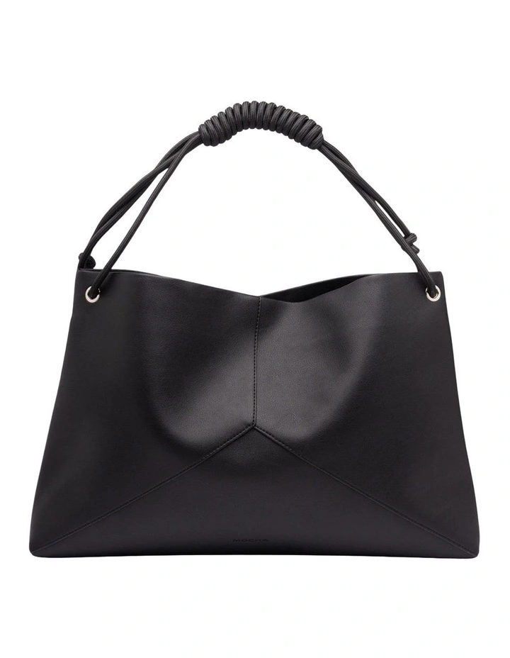 Lina Knotted Shoulder Bag in Black image 1
