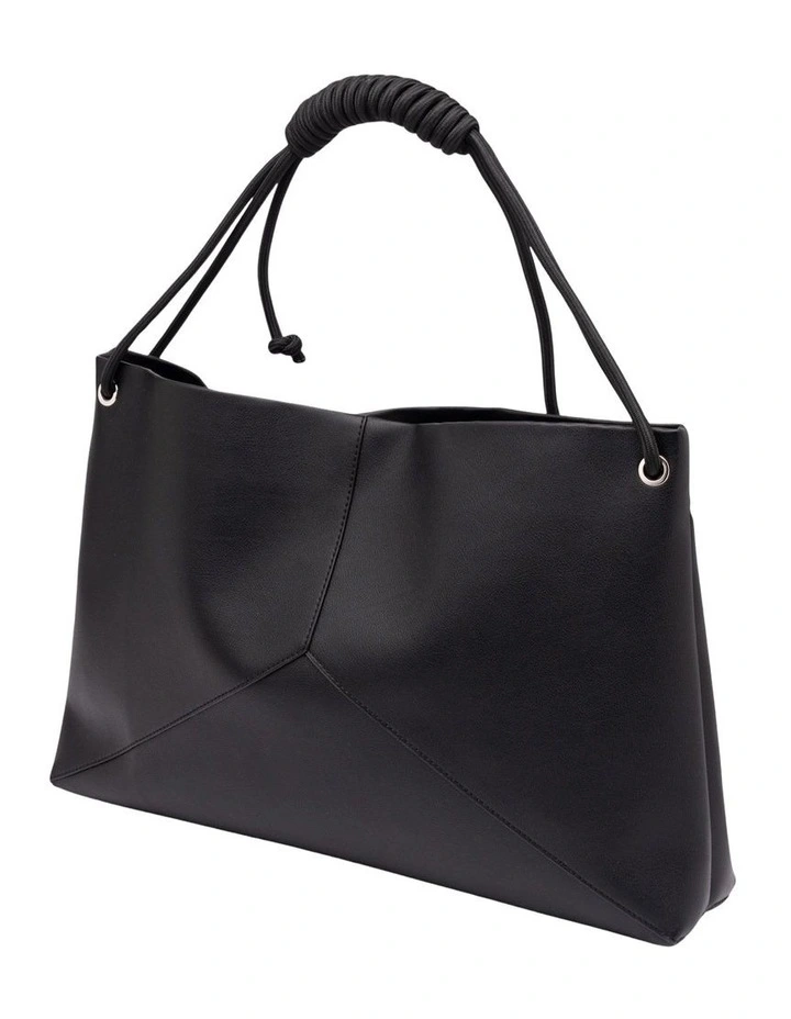 Lina Knotted Shoulder Bag in Black image 4