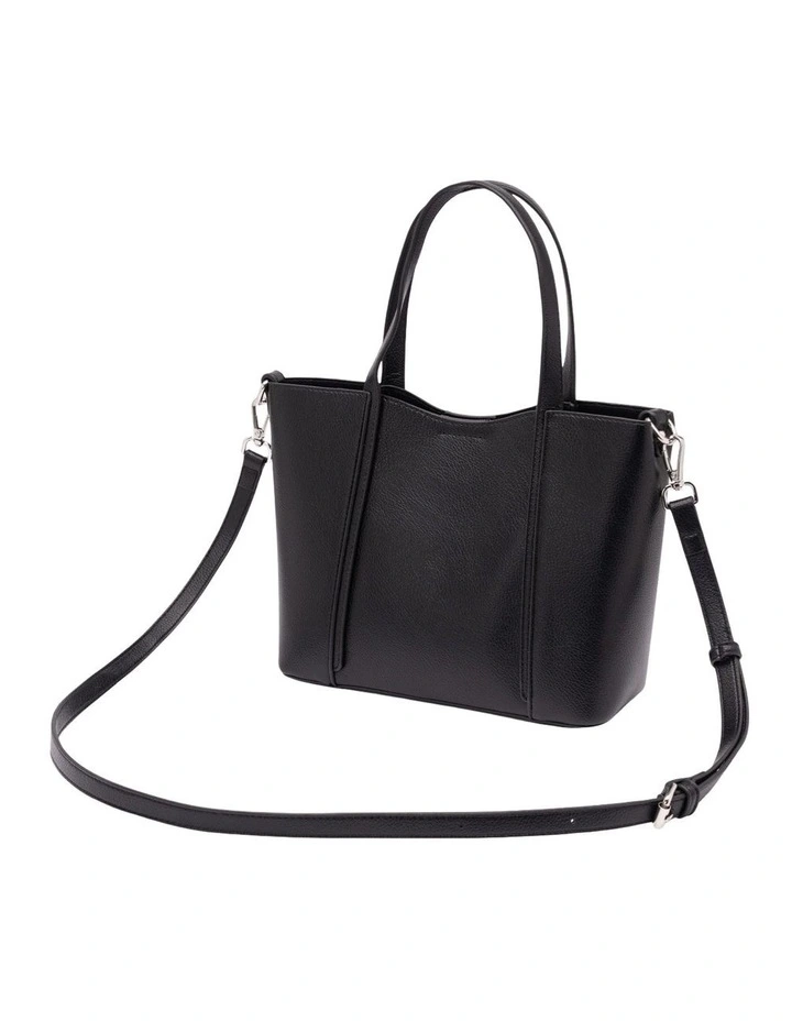 Val Small Tote in Black image 3