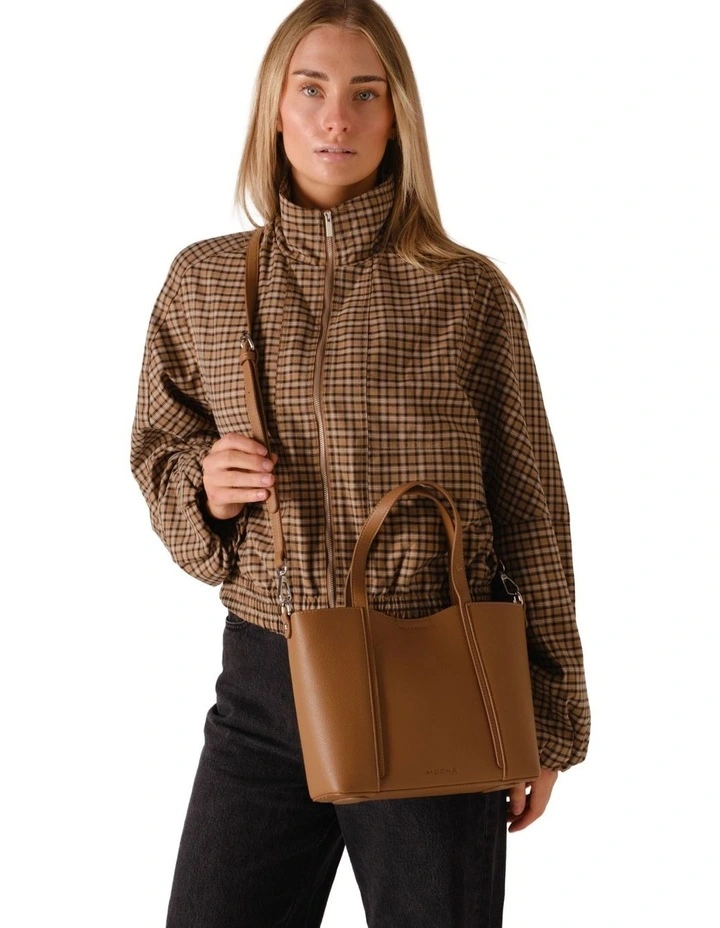 Val Small Tote in Taupe image 2