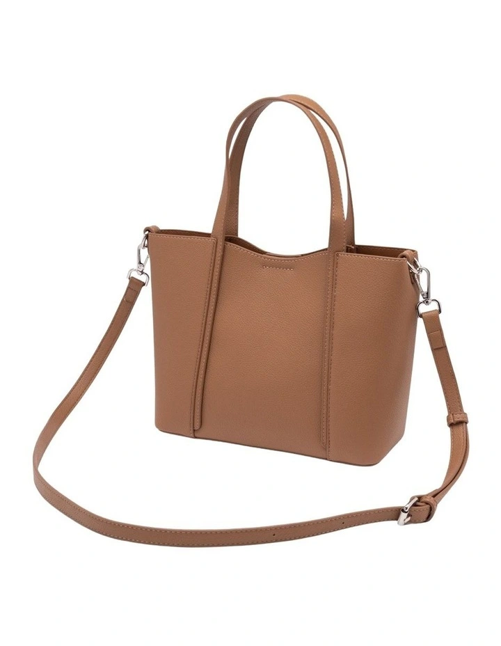 Val Small Tote in Taupe image 4