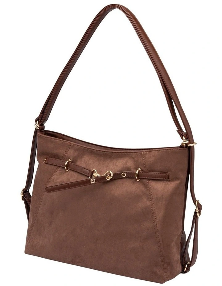 Stevie Belted Shoulder Bag in Mousse image 1