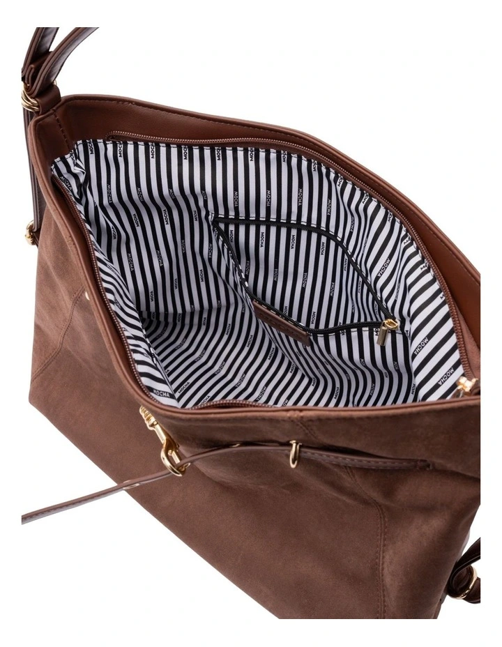 Stevie Belted Shoulder Bag in Mousse image 3