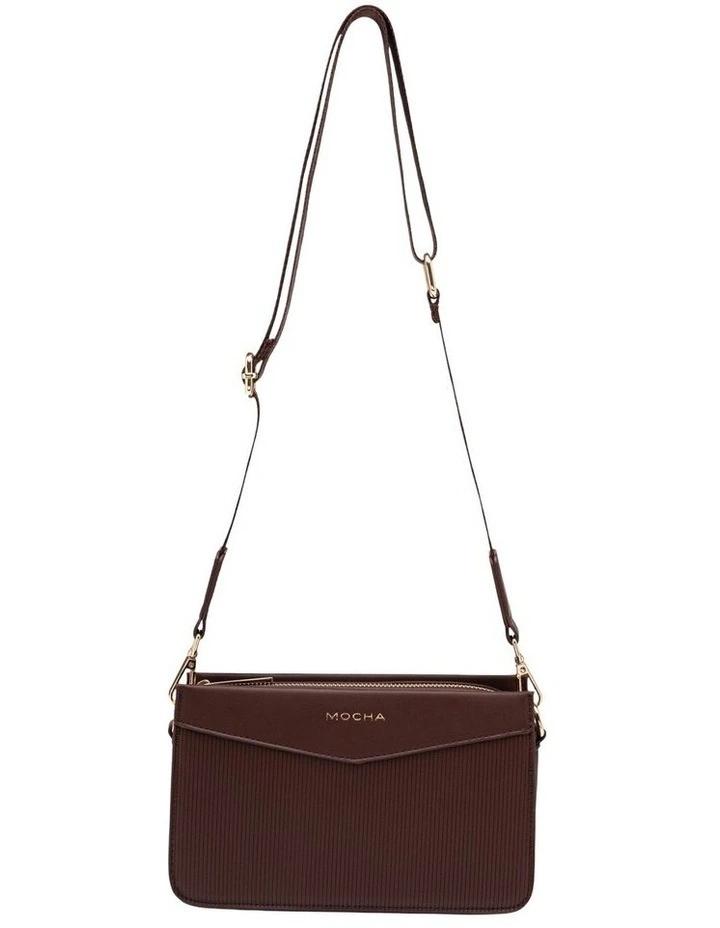 Tessa Tri-Boxy Crossbody in Chocolate image 1