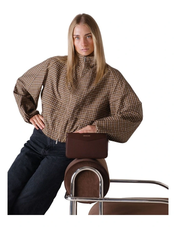 Tessa Tri-Boxy Crossbody in Chocolate image 2