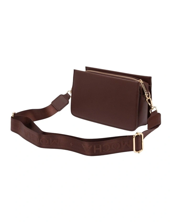 Tessa Tri-Boxy Crossbody in Chocolate image 3