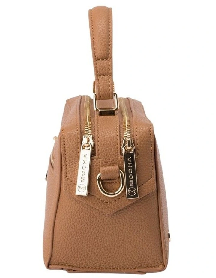 Sienna Stud Boxy Crossbody in Tan image 2