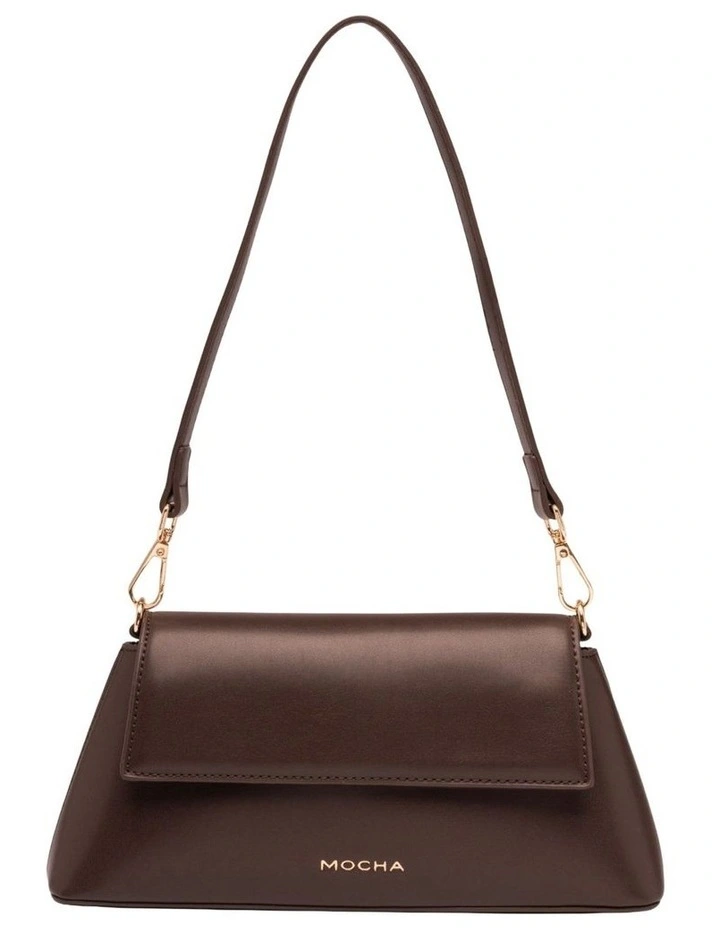 Ava Baguette Crossbody Bag in Burgundy image 2