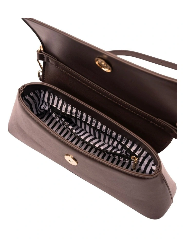 Ava Baguette Crossbody Bag in Burgundy image 4