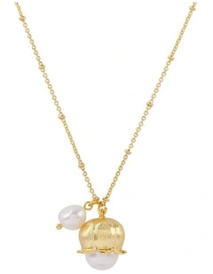 Mocha Zahar Melody Necklace in Gold