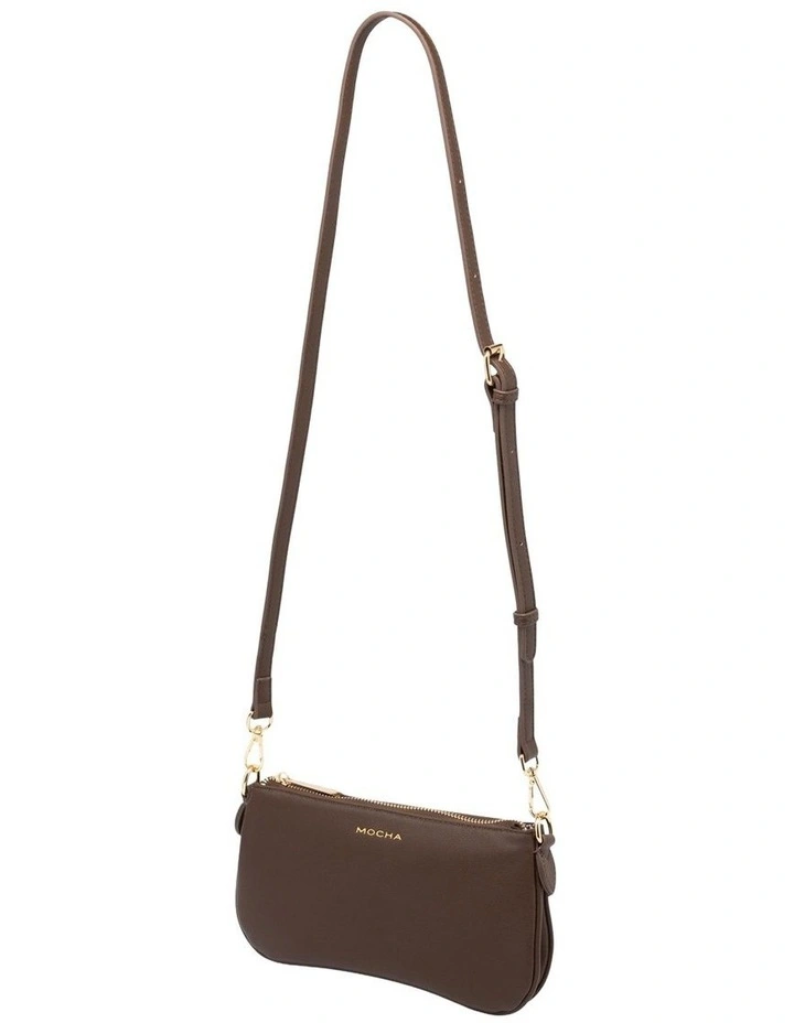 Mocha Cleo Double Shoulder Bag - Choc image 2