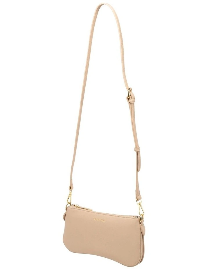 Mocha Cleo Double Shoulder Bag - Beige image 2
