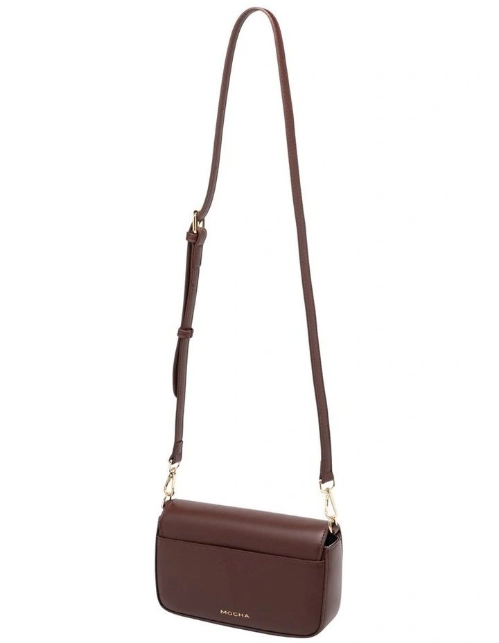 Mocha Cora Half-chain Crossbody Bag - Espresso image 2