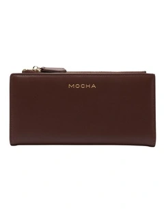 Mocha Classic Arya Wallet - Chestnut/Cream