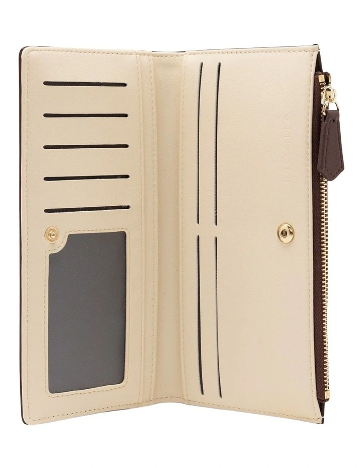Mocha Classic Arya Wallet - Chestnut/Cream image 2