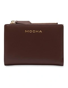 Mocha Small Classic Arya Wallet - Chestnut/Cream
