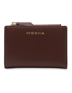 Mocha Small Classic Arya Wallet - Chestnut/Cream
