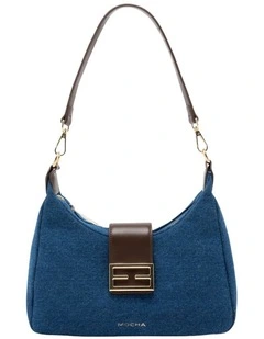 Mocha Effie Shoulder Bag - Denim