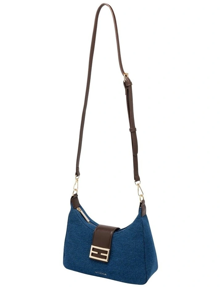 Mocha Effie Shoulder Bag - Denim image 2