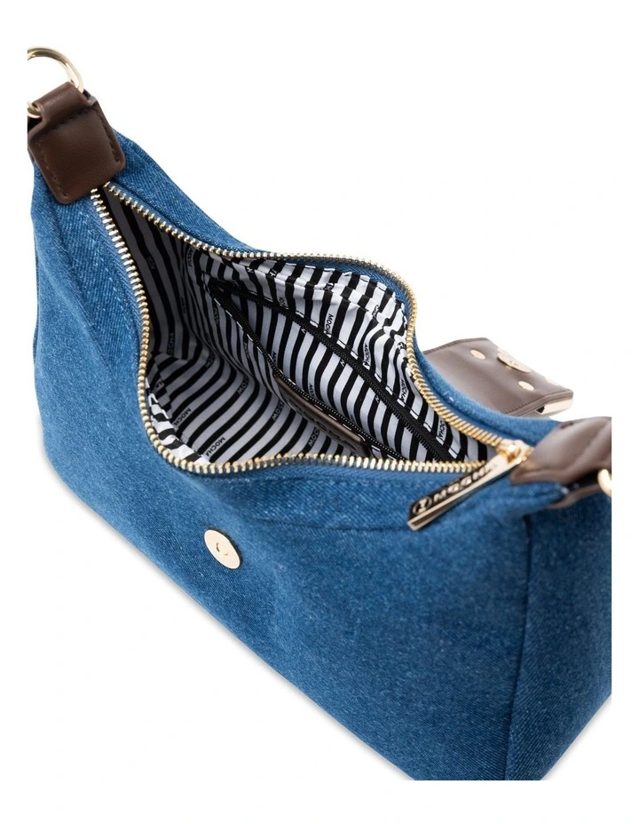 Mocha Effie Shoulder Bag - Denim image 3
