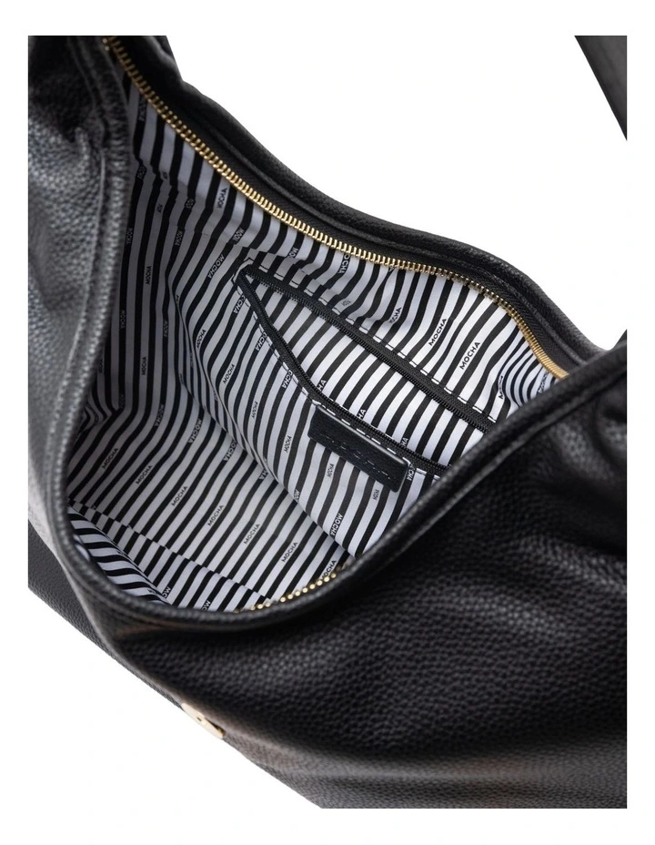 Mocha Effie Hobo Bag - Black image 3