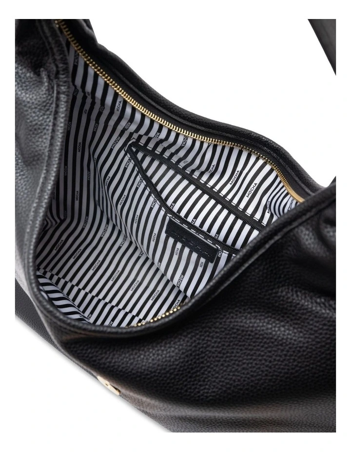 Mocha Effie Hobo Bag - Black image 3