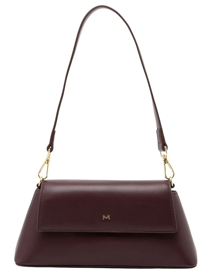 Mocha Ava Baguette Crossbody Bag - Fig image 1