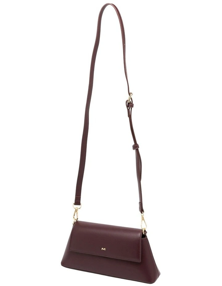 Mocha Ava Baguette Crossbody Bag - Fig image 2