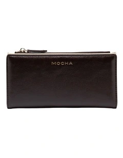 Mocha Classic Arya Wallet - Fig/Cream