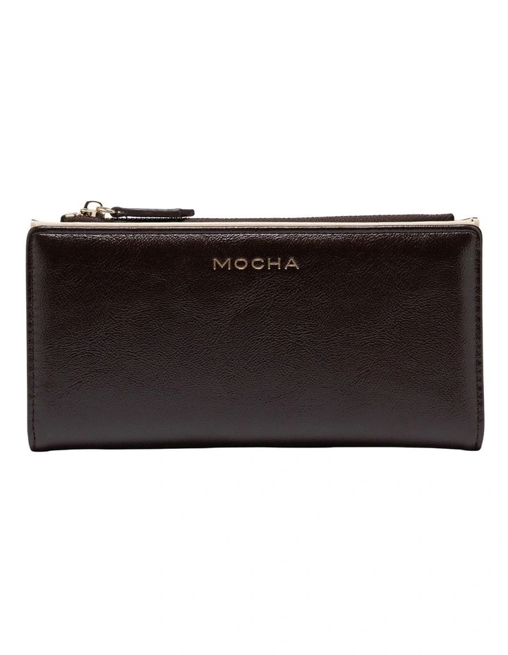 Mocha Classic Arya Wallet - Fig/Cream image 1