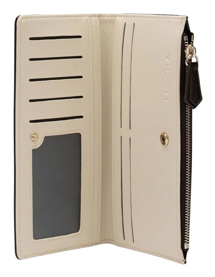 Mocha Classic Arya Wallet - Fig/Cream image 2