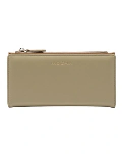 Mocha Classic Arya Wallet - Sage/Camel