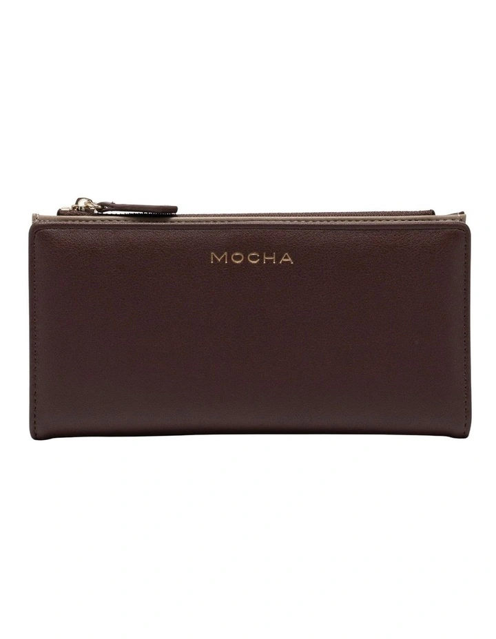 Mocha Classic Arya Wallet - Choc/Mushroom image 1