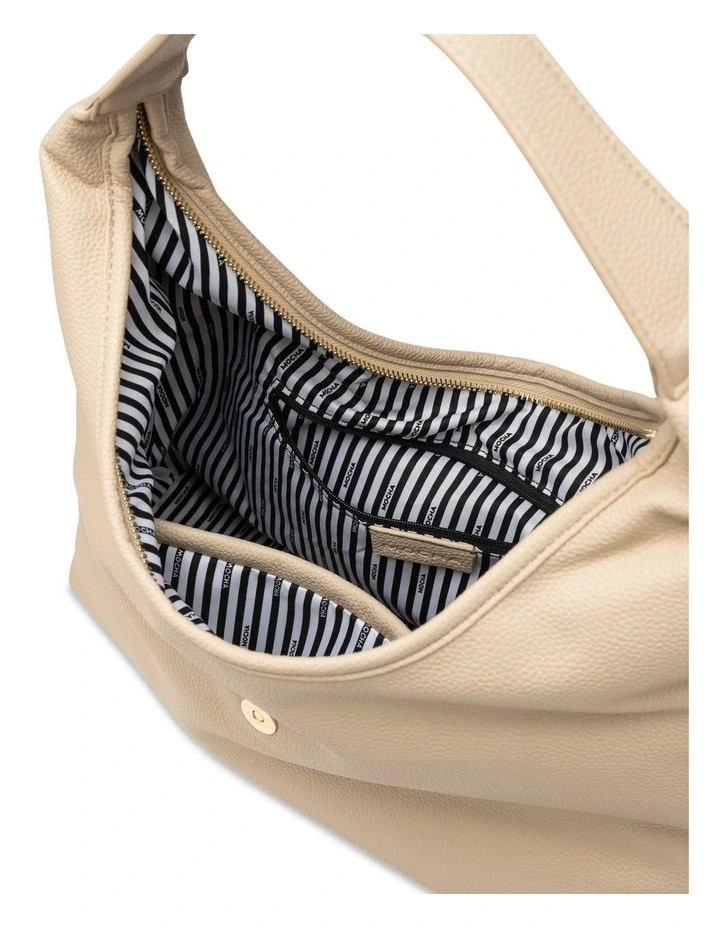 Mocha Effie Hobo Bag - Cream image 3