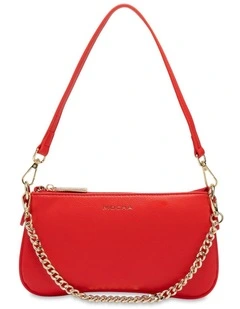 Mocha Cleo Double Shoulder Bag - Red