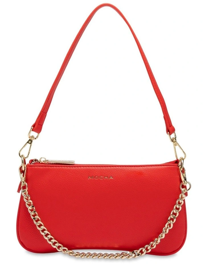 Mocha Cleo Double Shoulder Bag - Red image 1