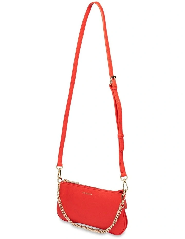 Mocha Cleo Double Shoulder Bag - Red image 2