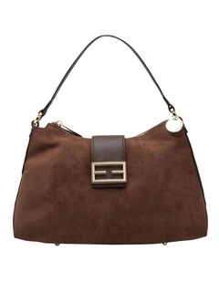 Mocha Effie Slouch Shoulder Bag Suede - Choc