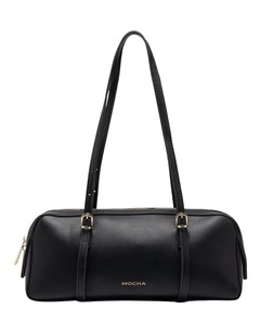 Mocha Lucia Shoulder Bag - Black