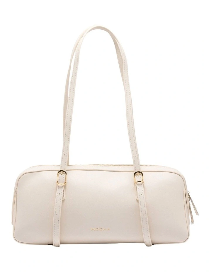 Mocha Lucia Shoulder Bag - Cream image 1