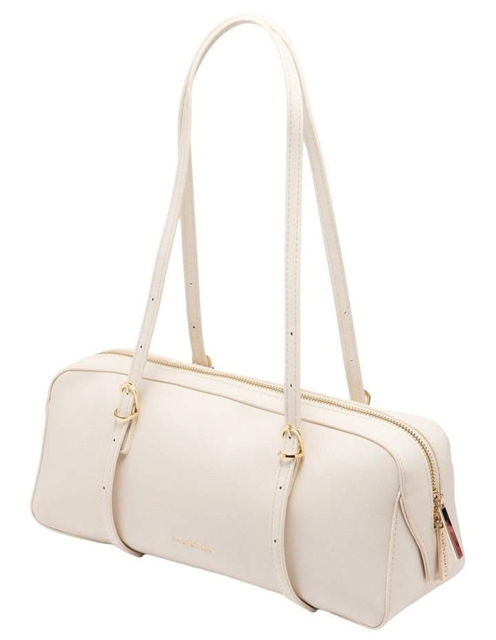 Mocha Lucia Shoulder Bag - Cream image 2