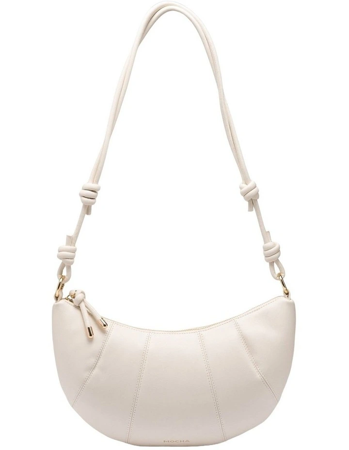 Mocha Selene Shoulder Bag - White image 1