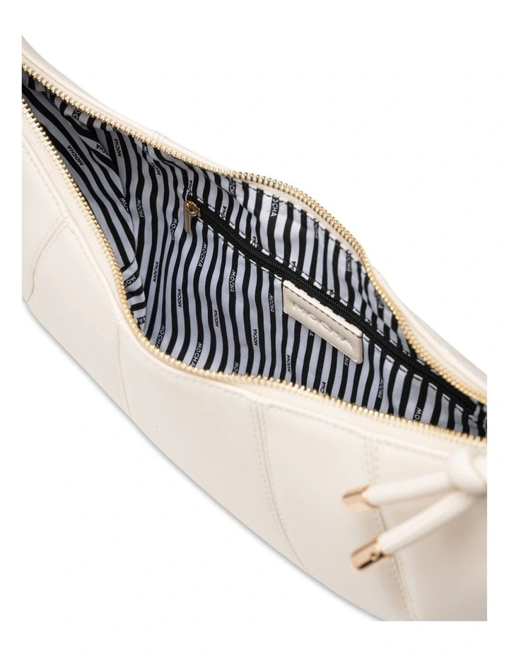 Mocha Selene Shoulder Bag - White image 3