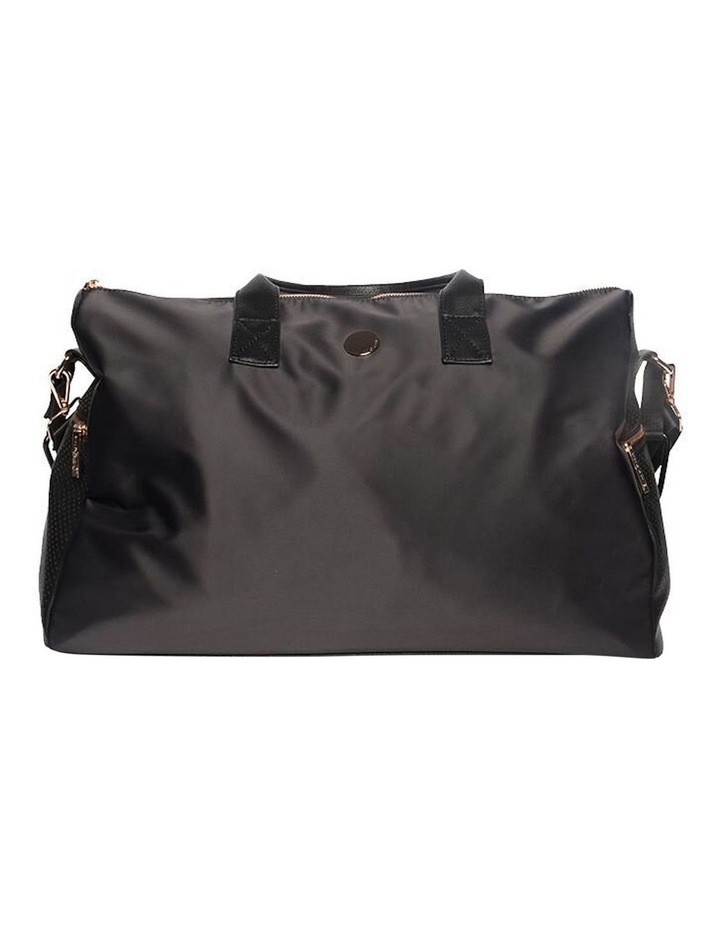 black bag with rose gold