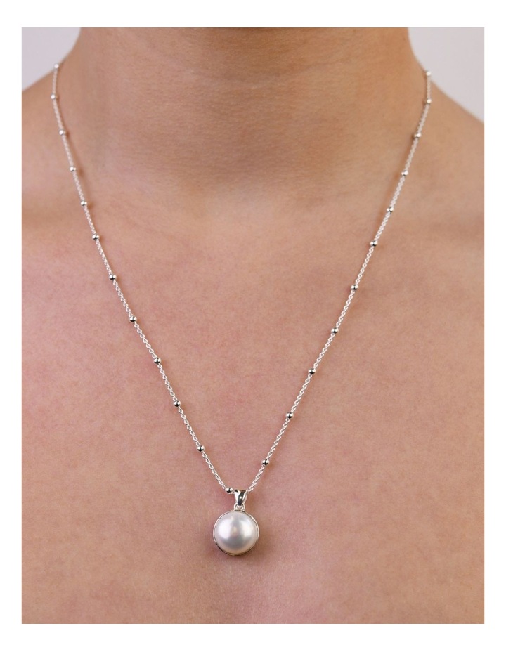 Mocha Rosario Pearl Silver Necklace | MYER
